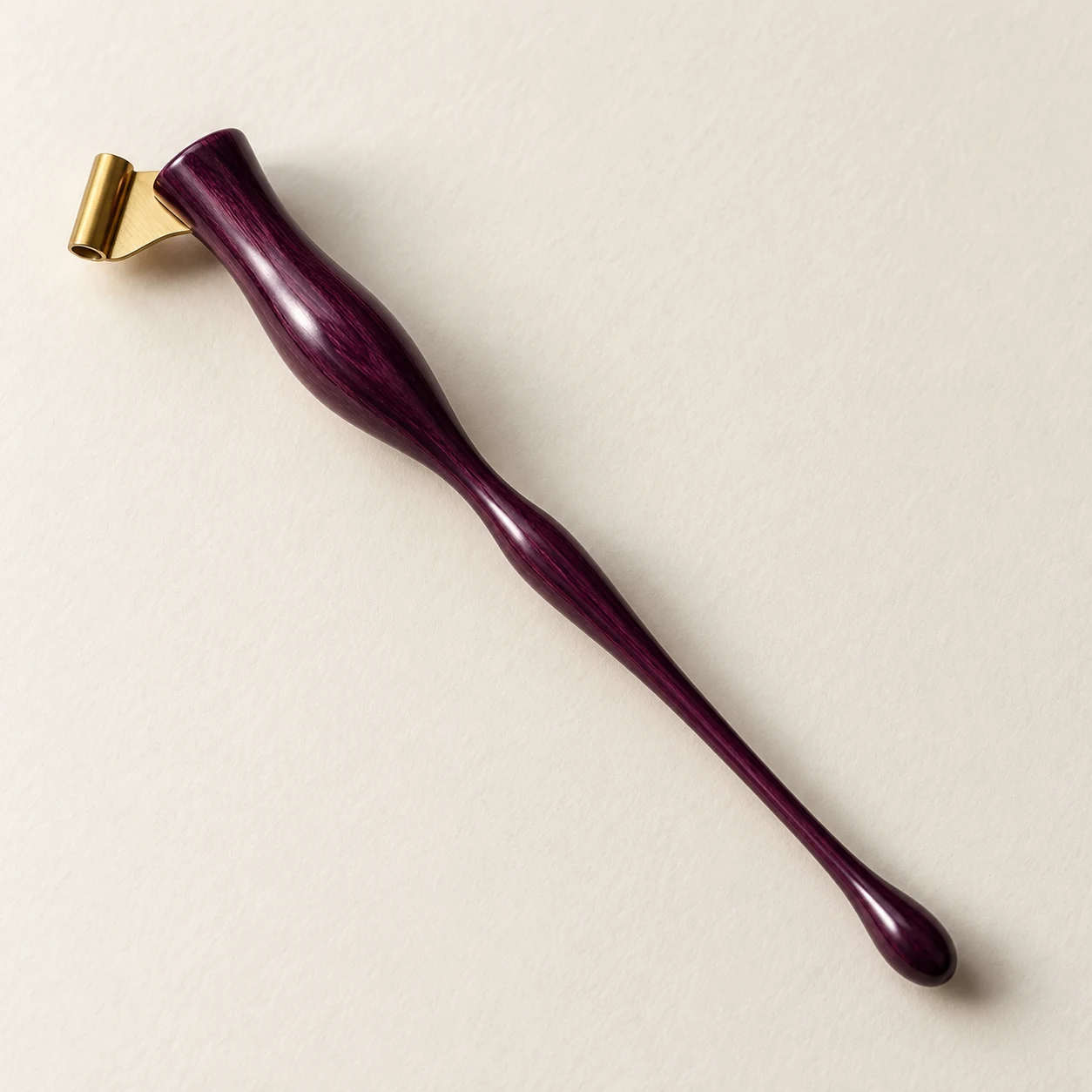 Plum Oblique Nib Holder